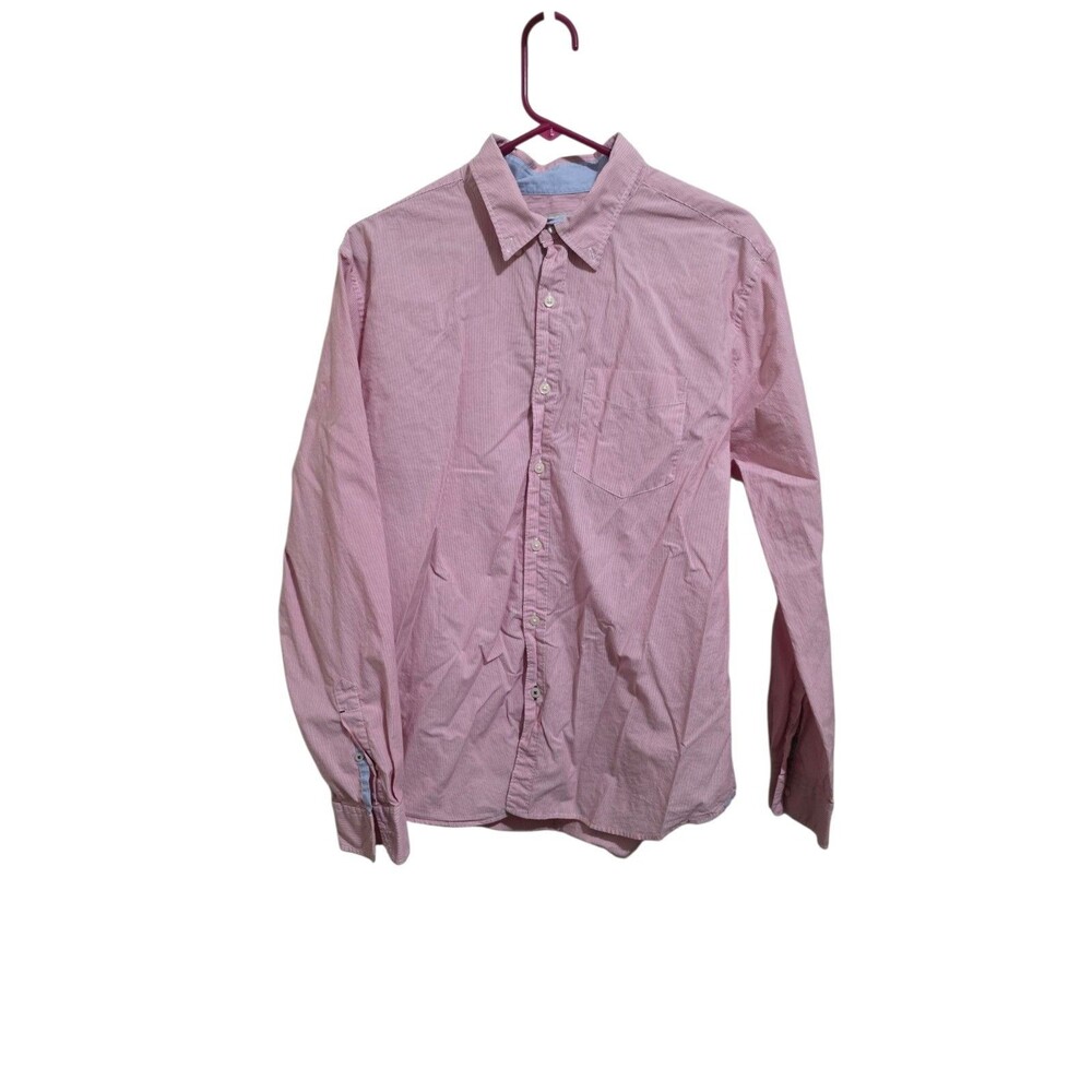 American Eagle Outfitters Pink Pinstripe Long Sleeve Men's Shirt Size L